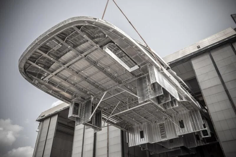 a large building with a dome aboard BRAVISSIMA Yacht for Sale