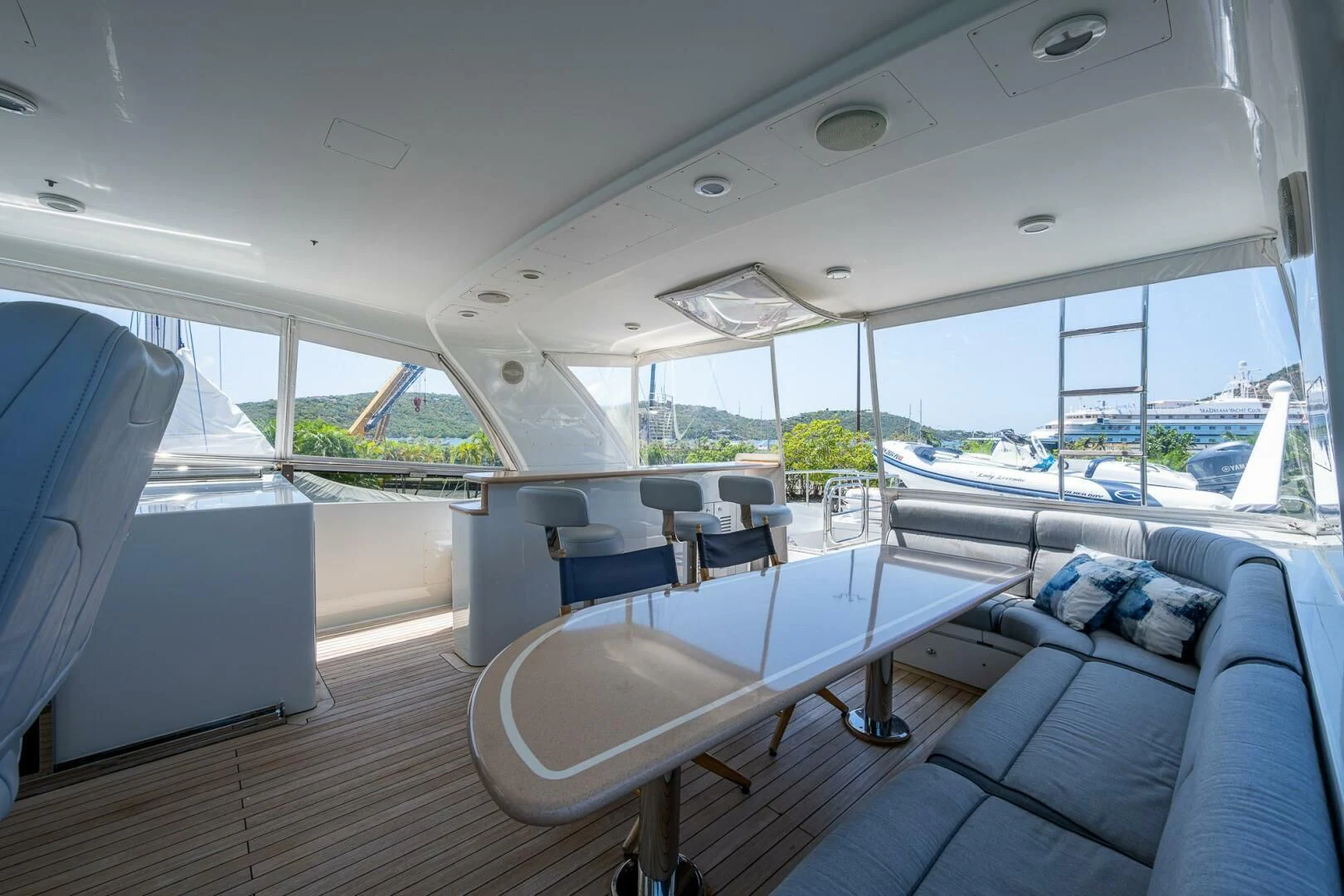 inside of a boat aboard LADY LORRAINE Yacht for Sale