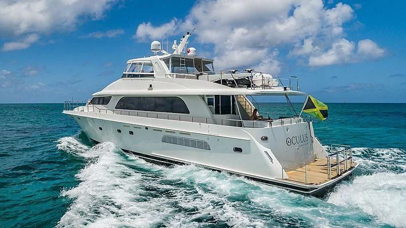 a white boat on the water aboard LADY LORRAINE Yacht for Sale
