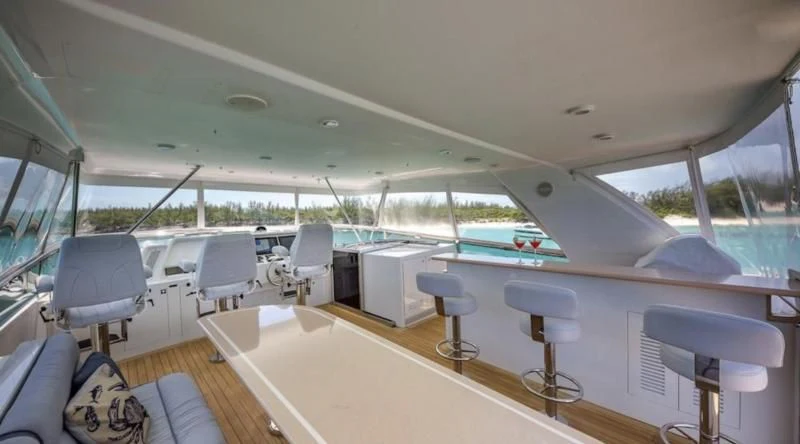 inside of a boat aboard LADY LORRAINE Yacht for Sale