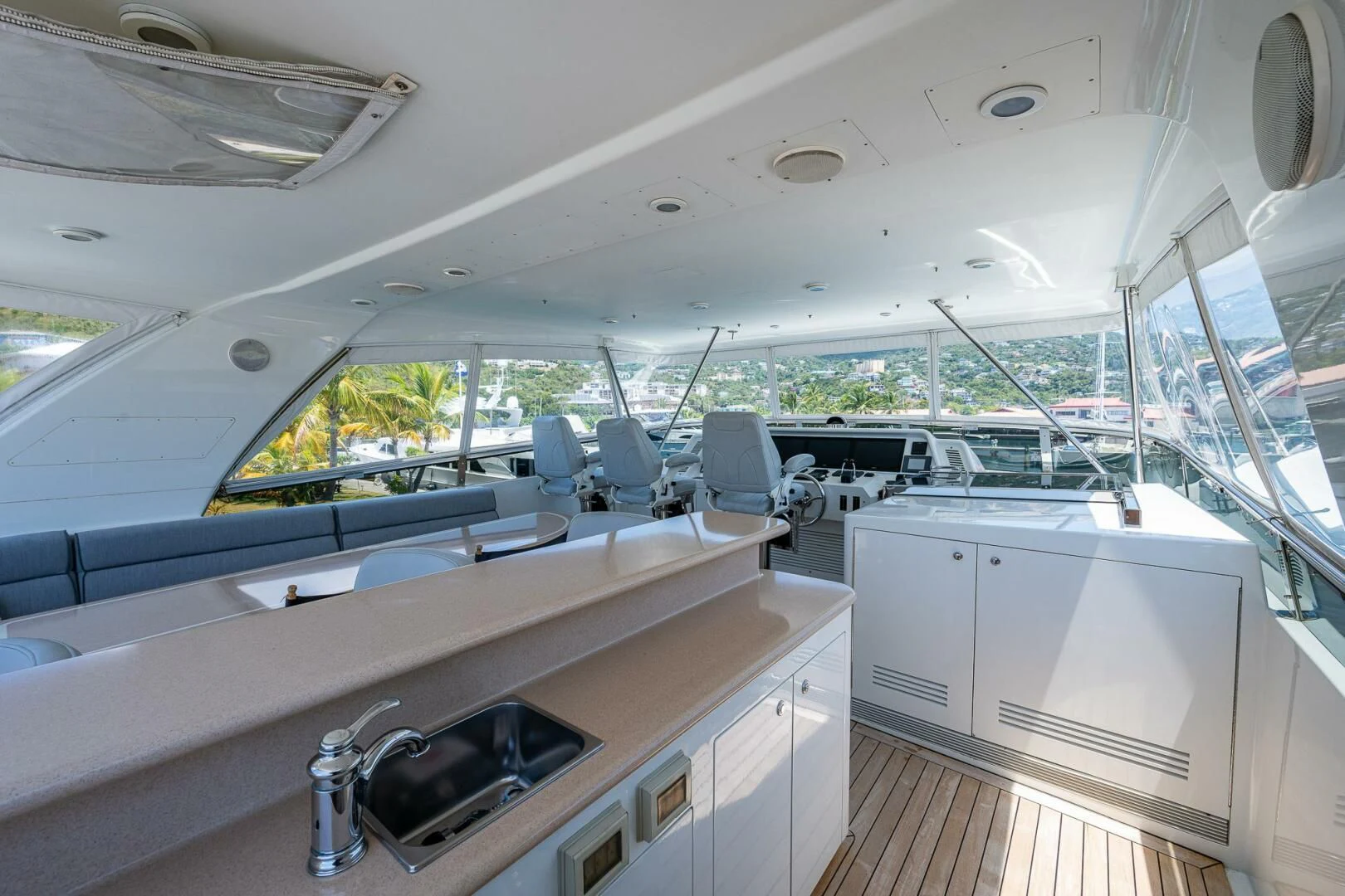 inside of a boat aboard LADY LORRAINE Yacht for Sale