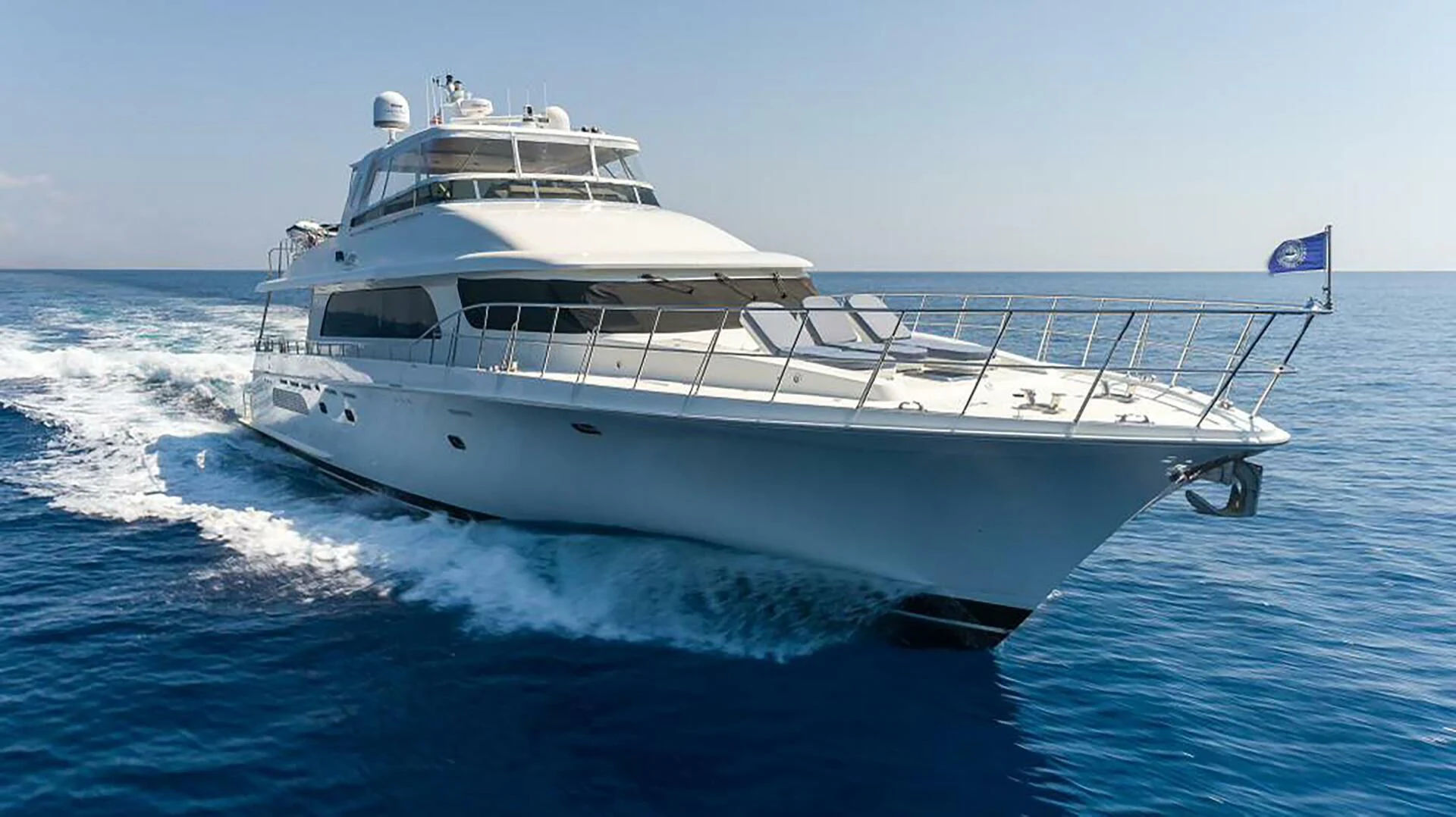 a white yacht on the water aboard LADY LORRAINE Yacht for Sale