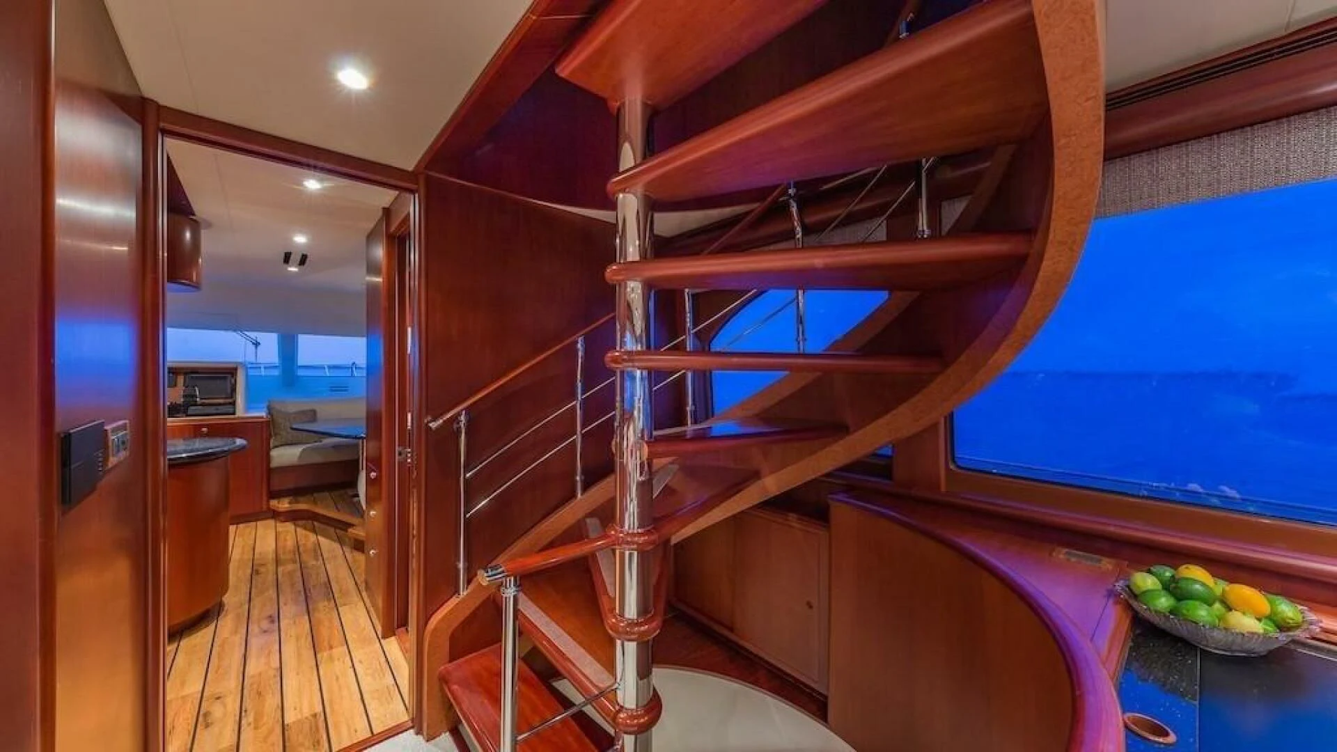 a bunk bed with a table and a pool table aboard LADY LORRAINE Yacht for Sale