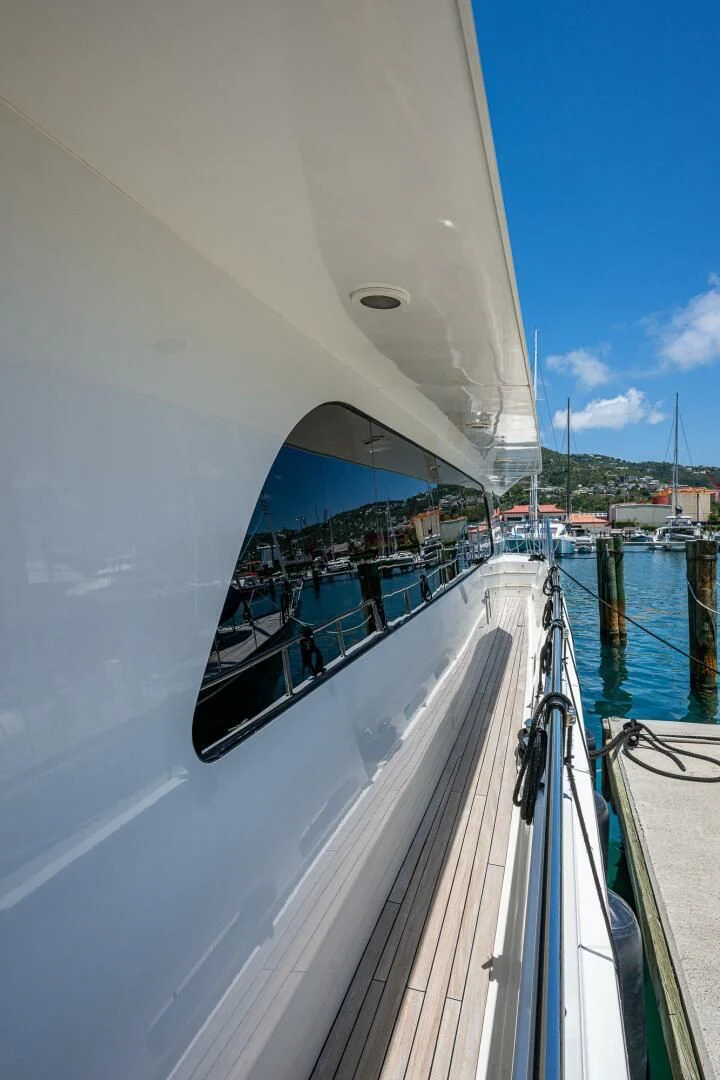 a boat on the water aboard LADY LORRAINE Yacht for Sale