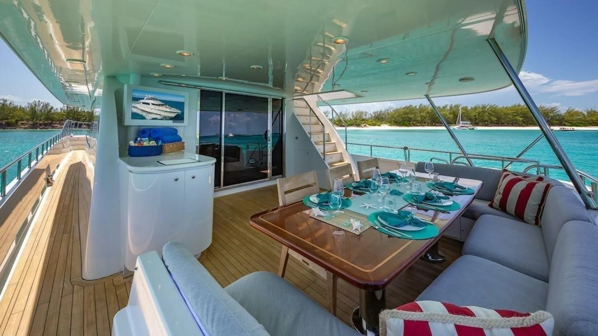 a boat on the water aboard LADY LORRAINE Yacht for Sale