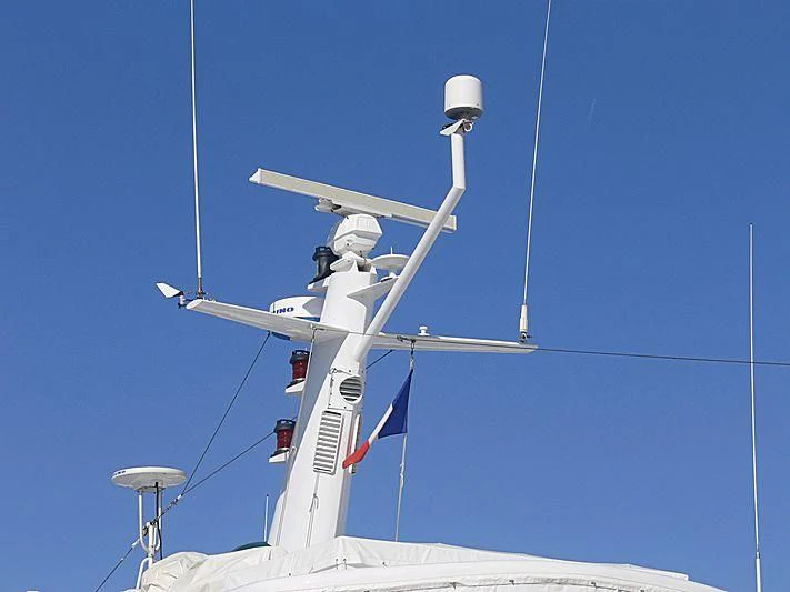 a white airplane with a propeller aboard ALMORIA Yacht for Sale