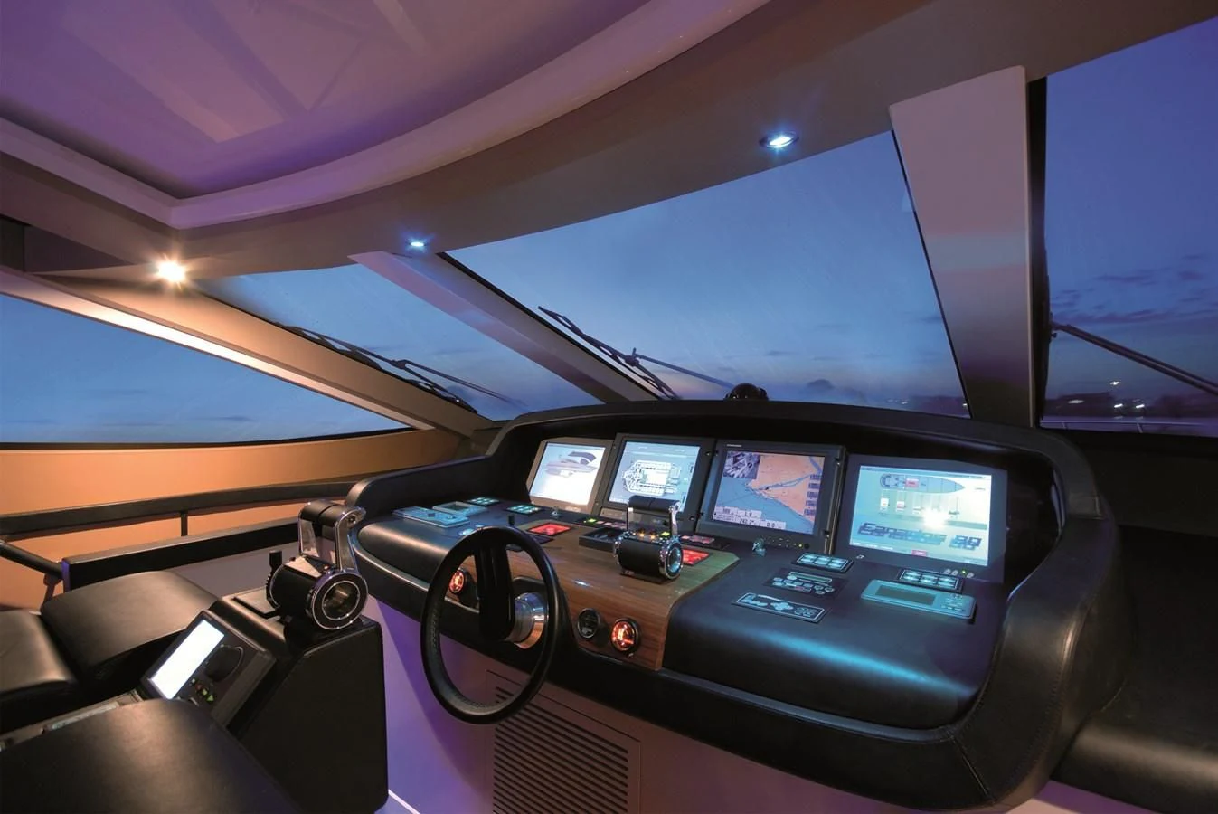 inside of a car aboard 2024 GLADIATOR 901 SPEED Yacht for Sale