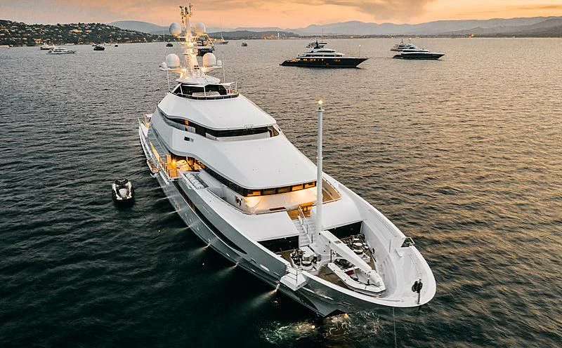 a boat in the water aboard AMORE VERO Yacht for Sale