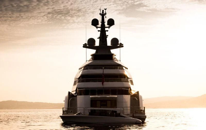 a boat in the water aboard AMORE VERO Yacht for Sale