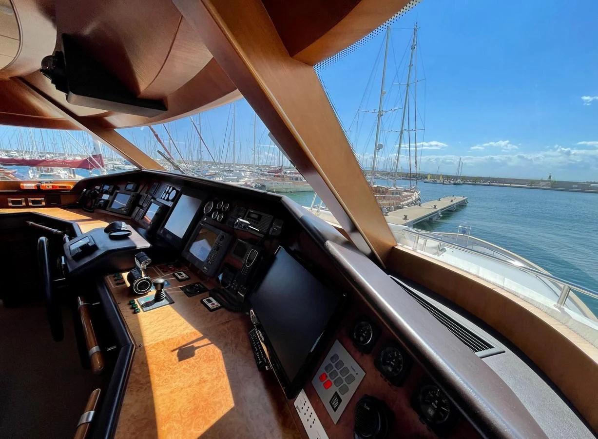 the deck of a boat aboard BIM Yacht for Sale