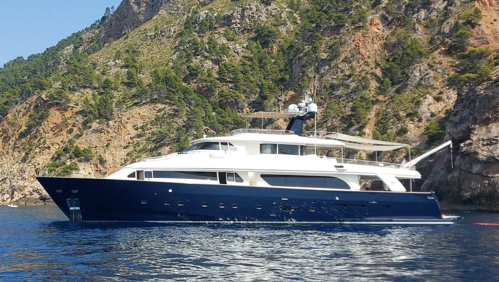 a boat on the water aboard BIM Yacht for Sale