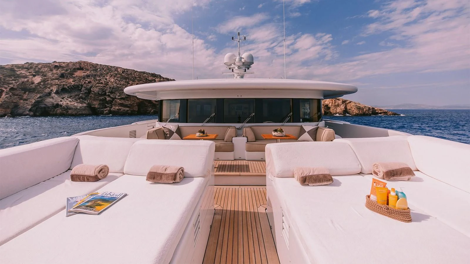 a boat on the water aboard ARIELA Yacht for Sale