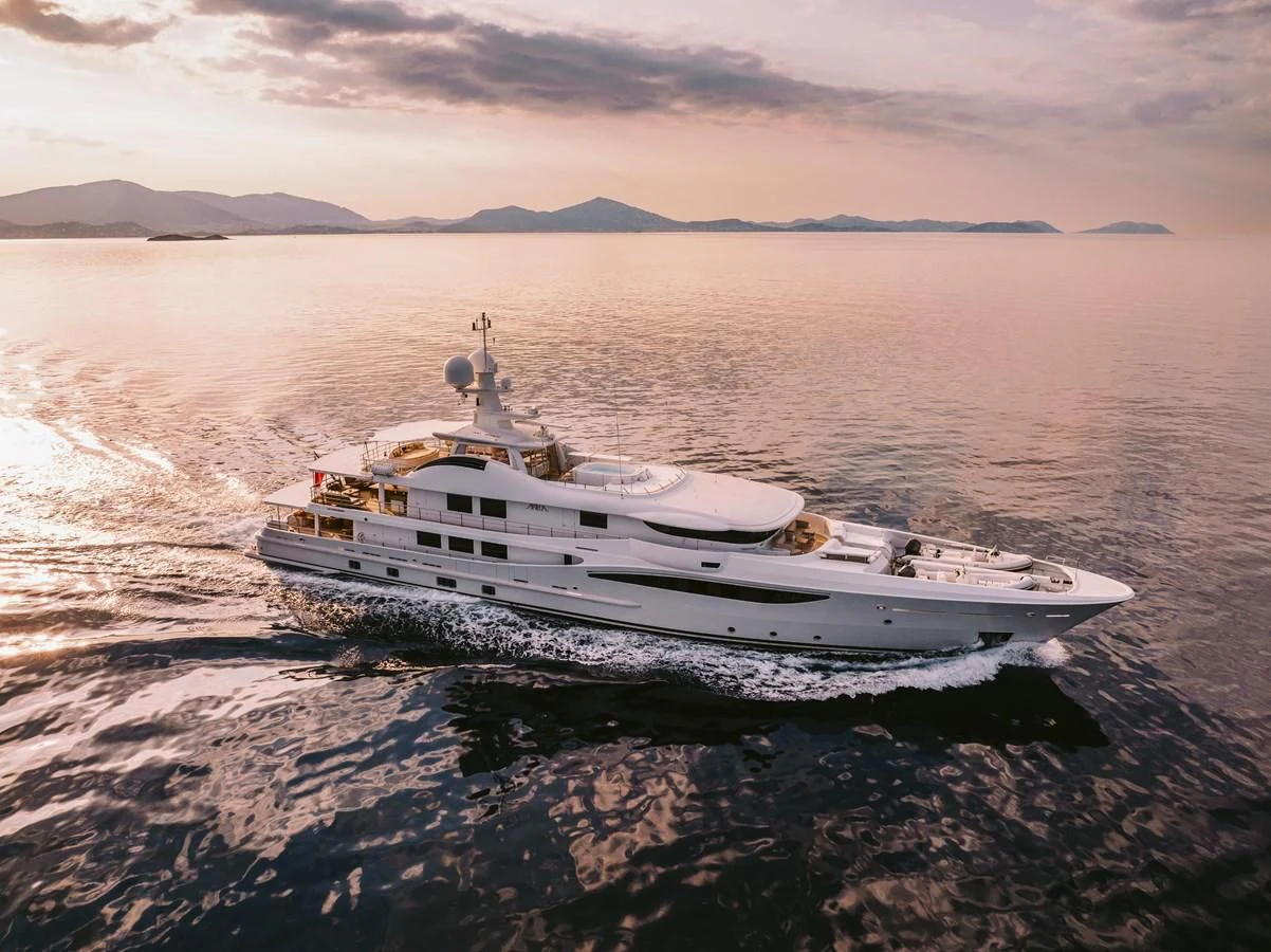 a boat on the water aboard ARIELA Yacht for Sale