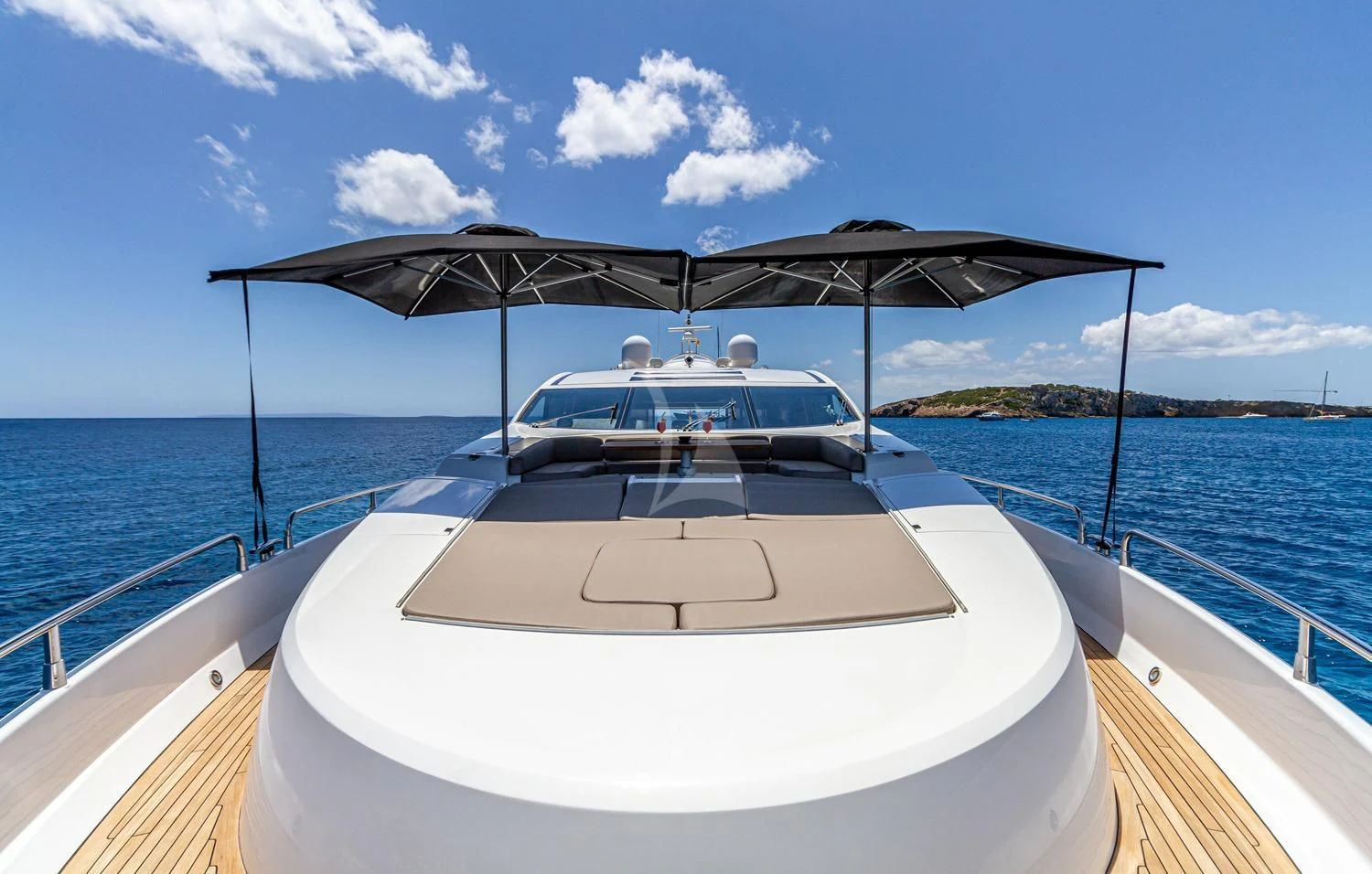 a boat on a body of water aboard BASAD Yacht for Sale