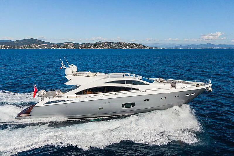 a yacht on the water aboard BASAD Yacht for Sale