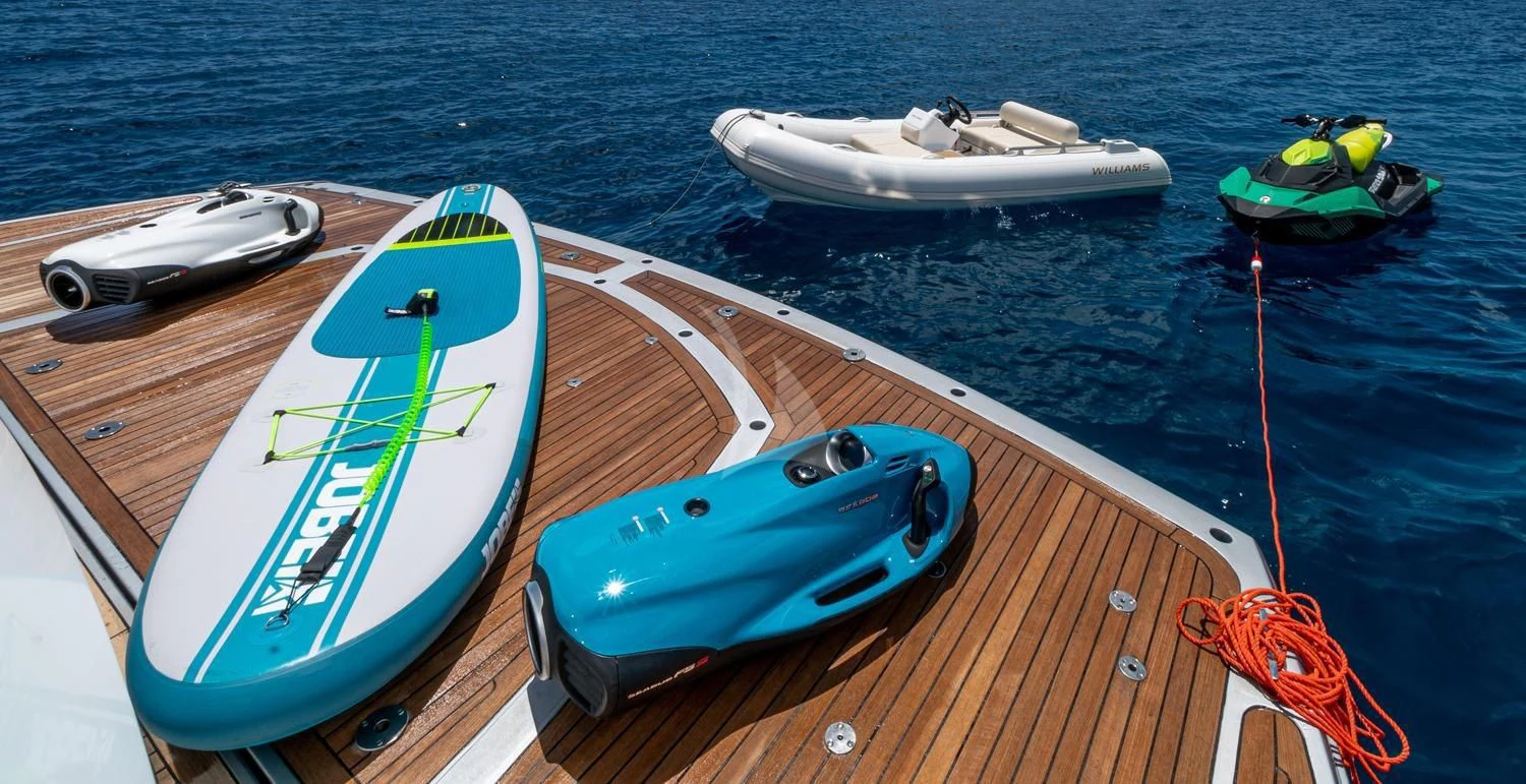 a boat on the water aboard BASAD Yacht for Sale