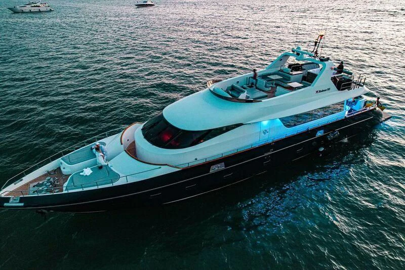a boat on the water aboard NIRVANA Yacht for Sale