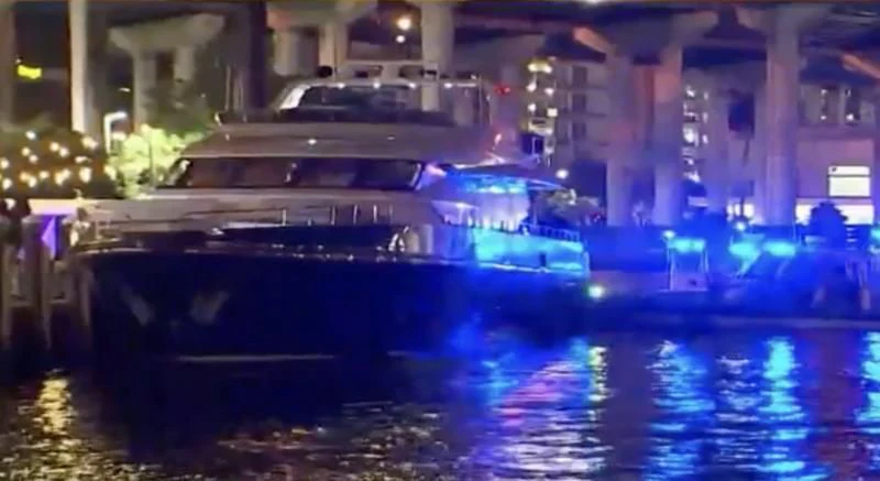 a car on a street aboard NIRVANA Yacht for Sale