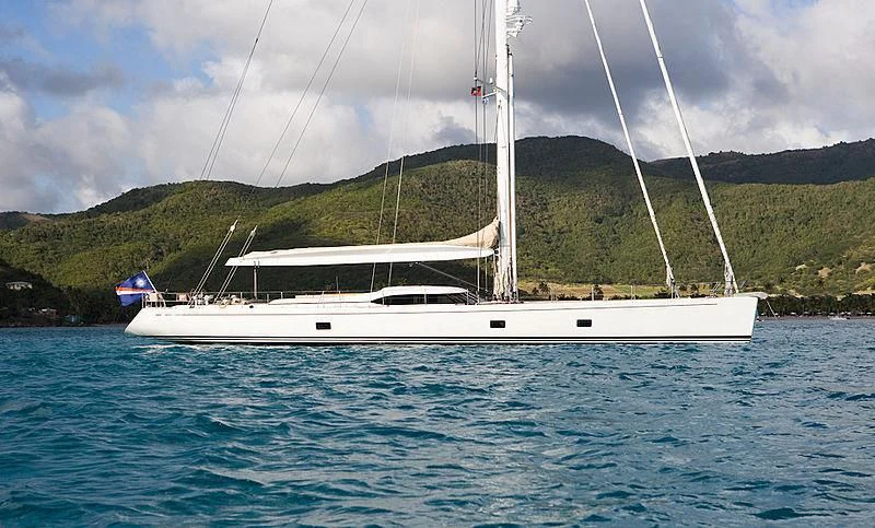 a white boat in the water aboard THIRTY NINE Yacht for Sale
