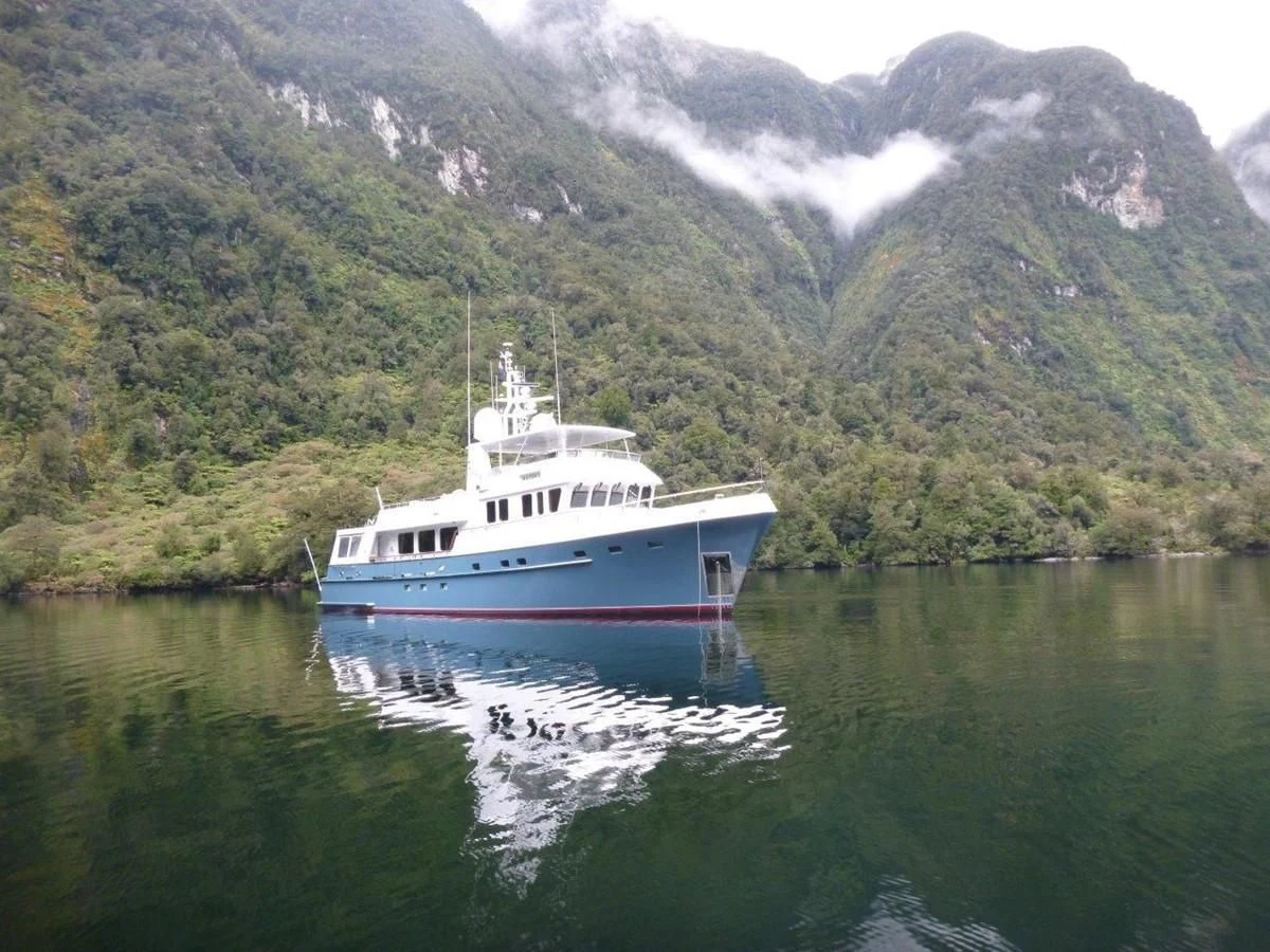 a boat on the water aboard MAVERICK Yacht for Sale