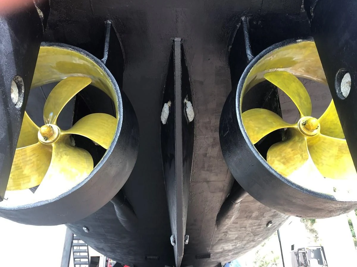 a close-up of some shoes aboard MAVERICK Yacht for Sale