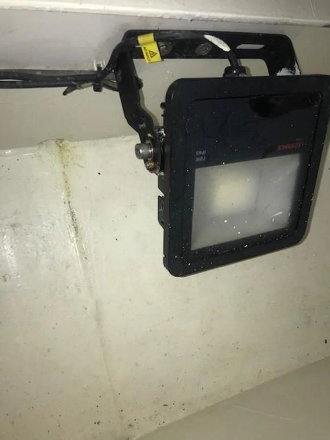 a black rectangular object aboard MAVERICK Yacht for Sale
