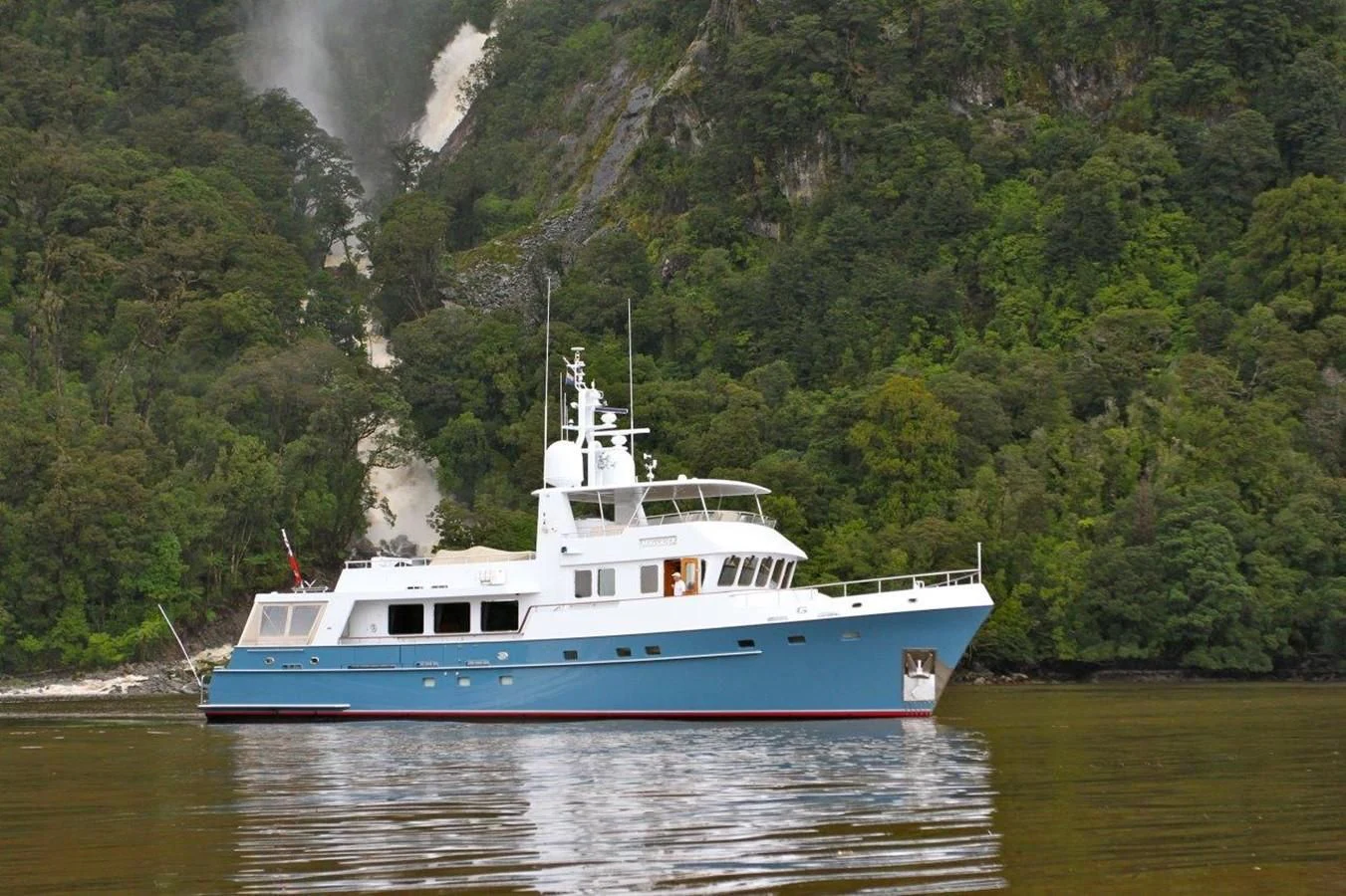 a boat on the water aboard MAVERICK Yacht for Sale
