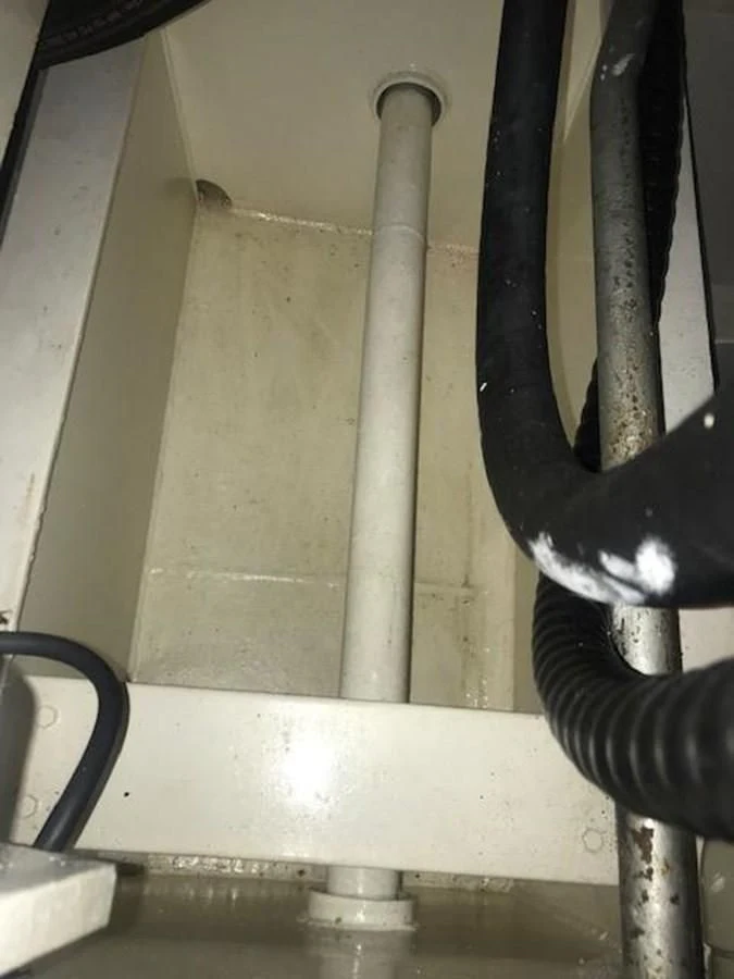 a metal pipe with a metal handle aboard MAVERICK Yacht for Sale