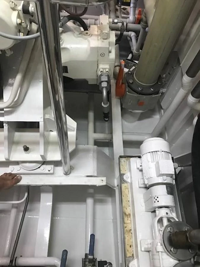a machine with wires aboard MAVERICK Yacht for Sale