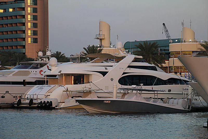 a boat docked at a pier aboard LA VIE EN ROSE Yacht for Sale