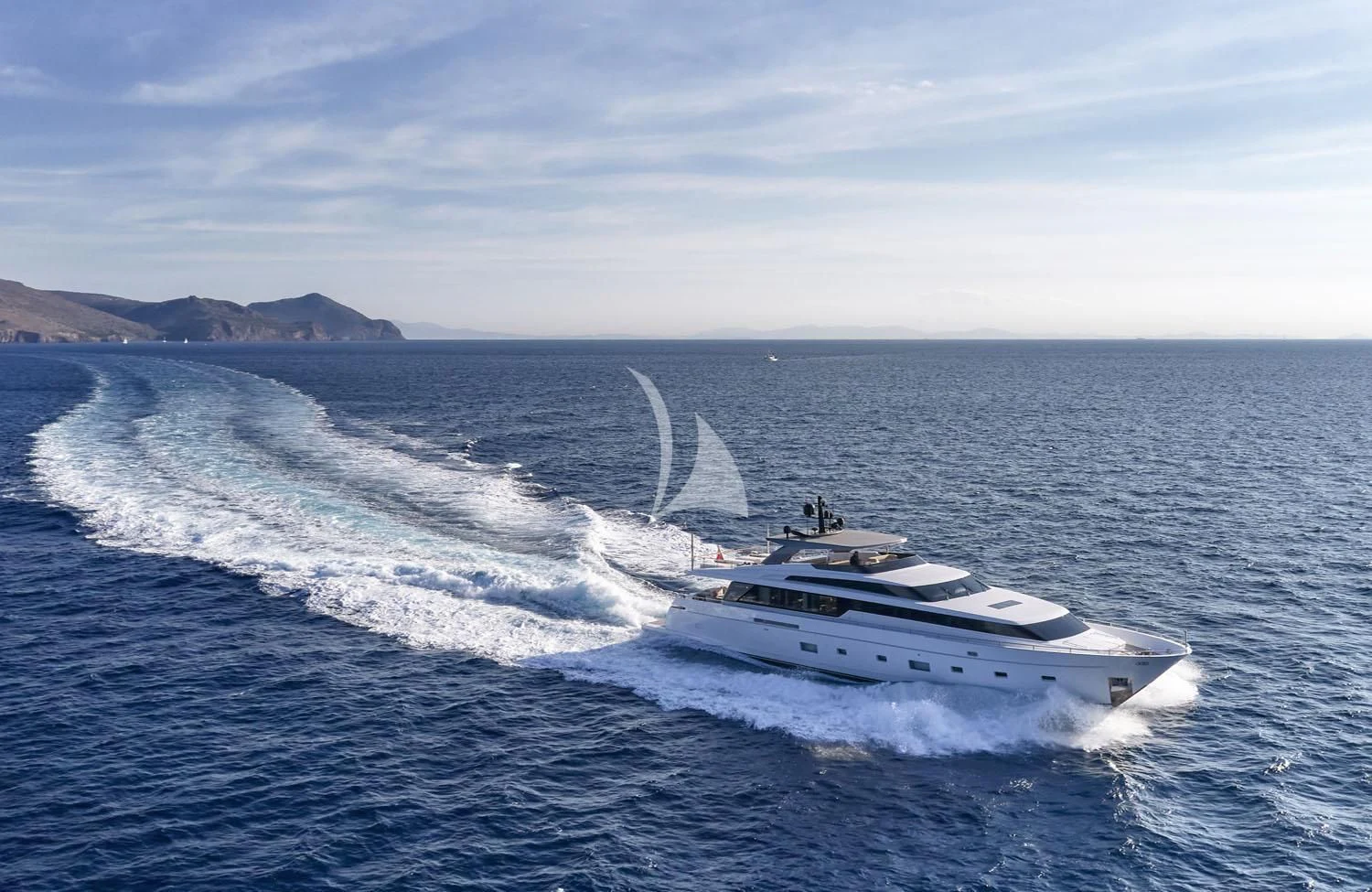 a boat in the water aboard RARE DIAMOND Yacht for Sale