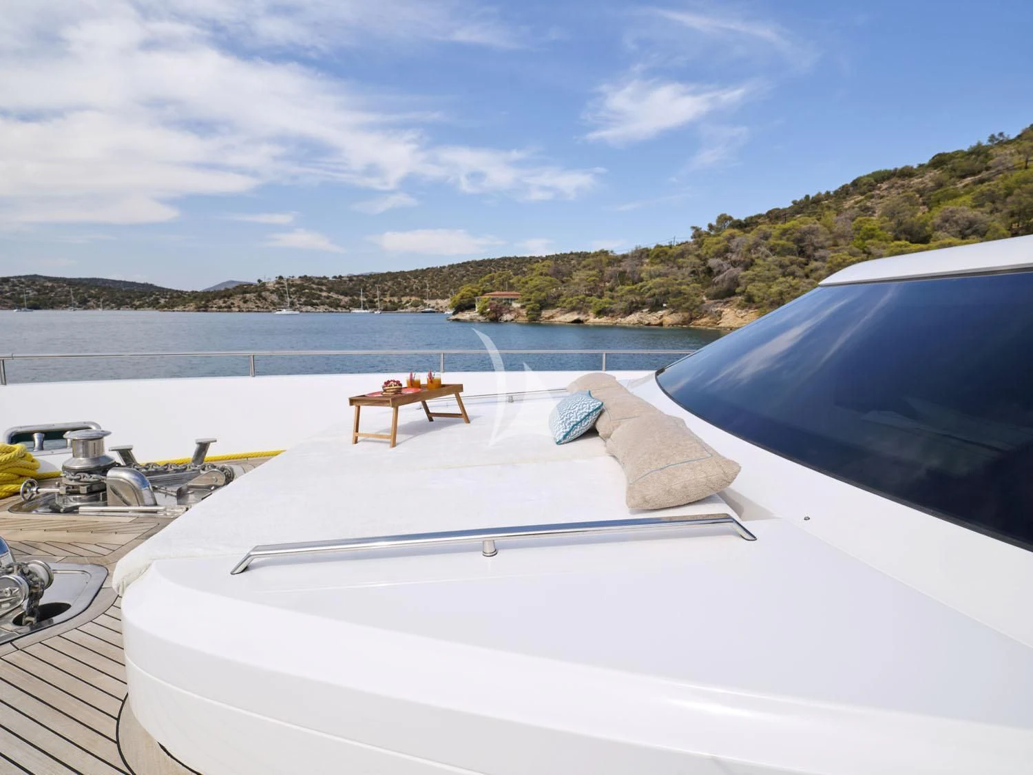 a boat on the water aboard RARE DIAMOND Yacht for Sale