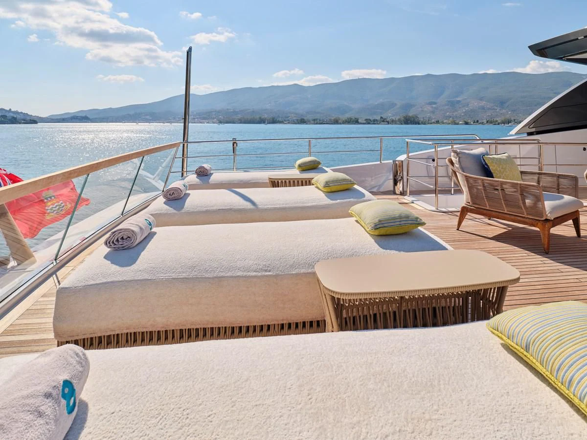 a boat on the water aboard RARE DIAMOND Yacht for Sale