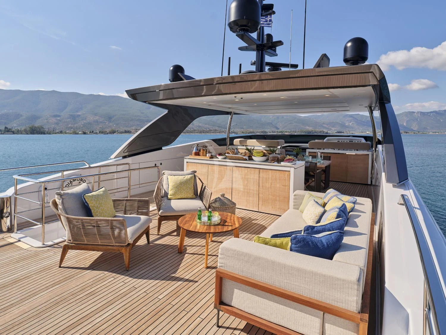 a boat on the water aboard RARE DIAMOND Yacht for Sale