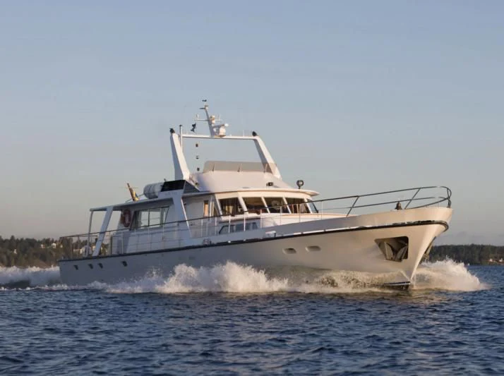 a boat on the water aboard STELLA NOVA Yacht for Sale