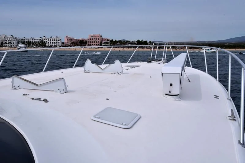 a rooftop view of a solar panel aboard SALTY K Yacht for Sale