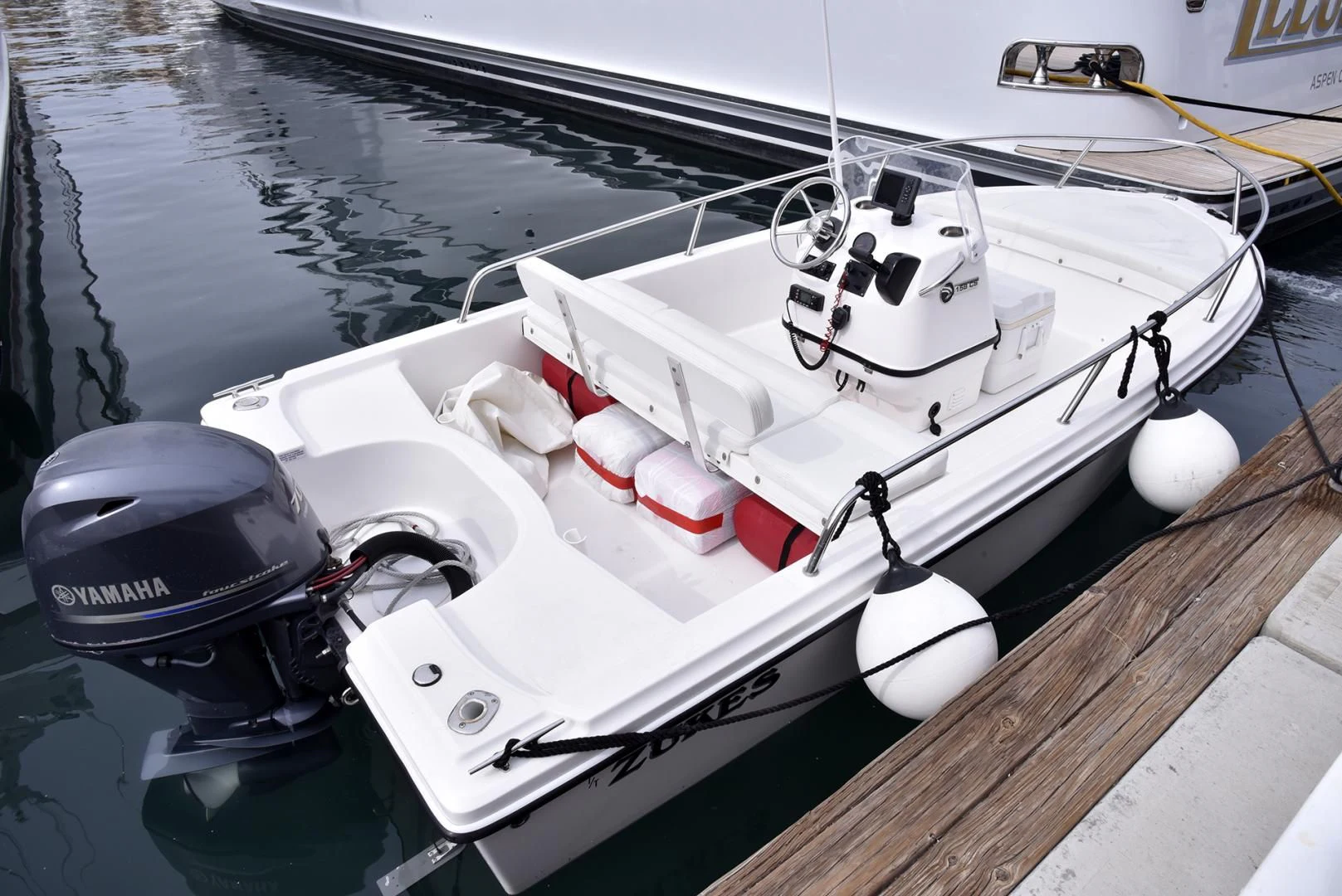 a boat on the water aboard SALTY K Yacht for Sale