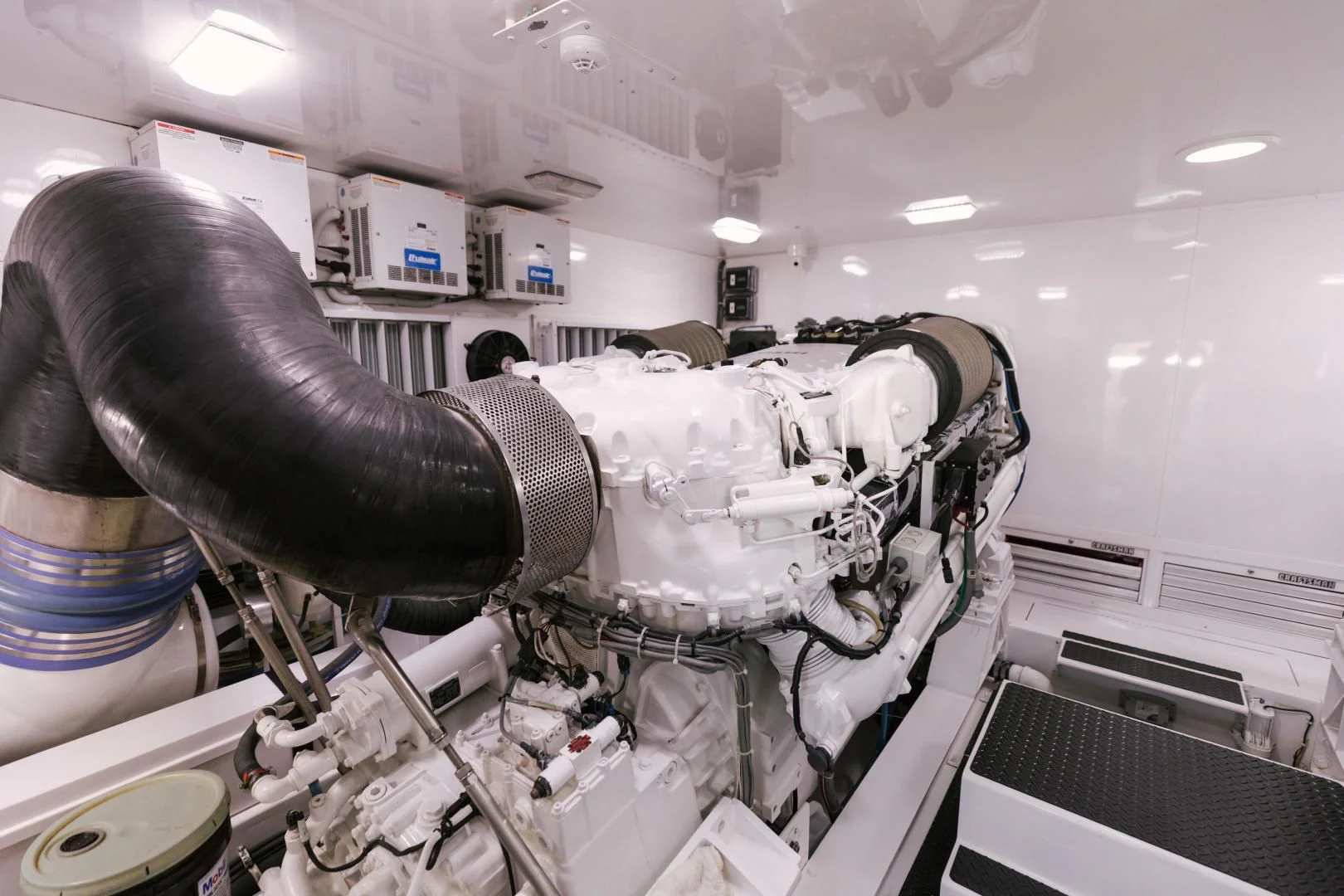 a machine in a room aboard SALTY K Yacht for Sale