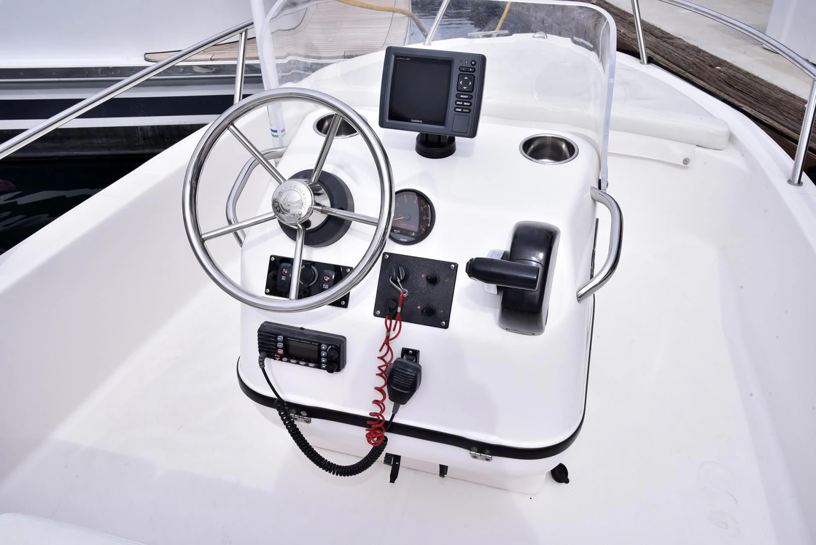 a machine on the white cover aboard SALTY K Yacht for Sale