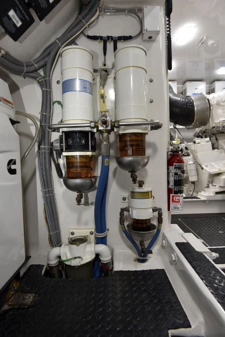 a machine with a large metal cylinder aboard SALTY K Yacht for Sale