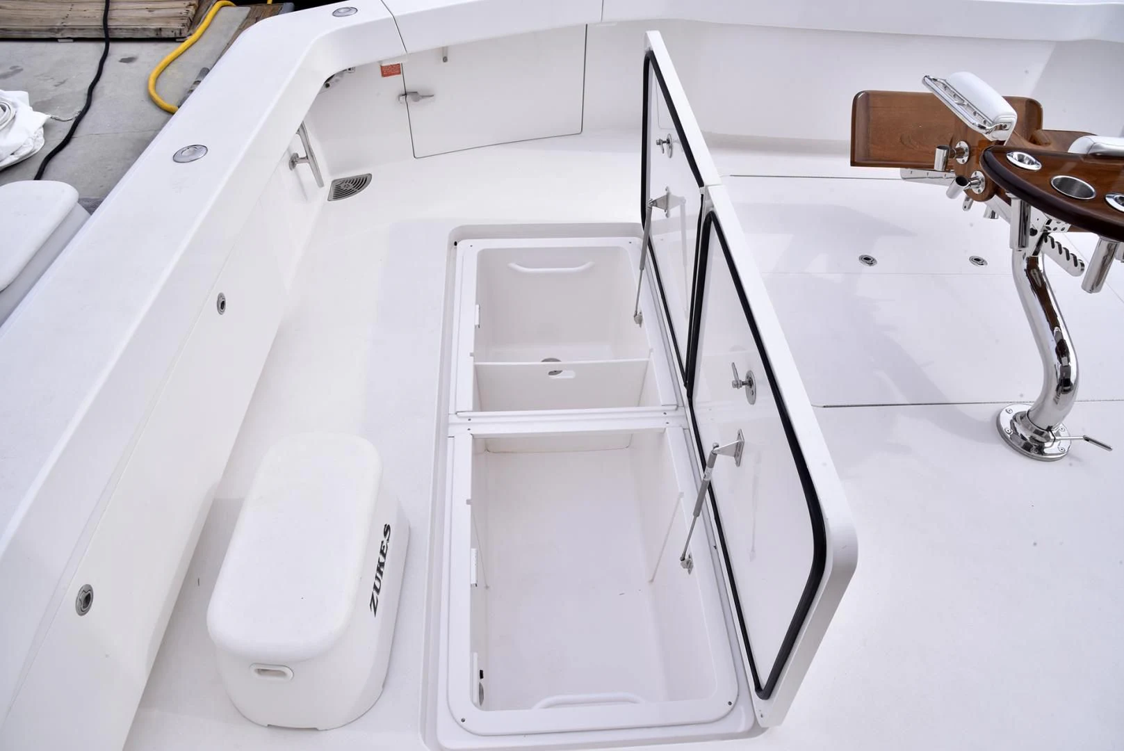 a white machine on a counter aboard SALTY K Yacht for Sale