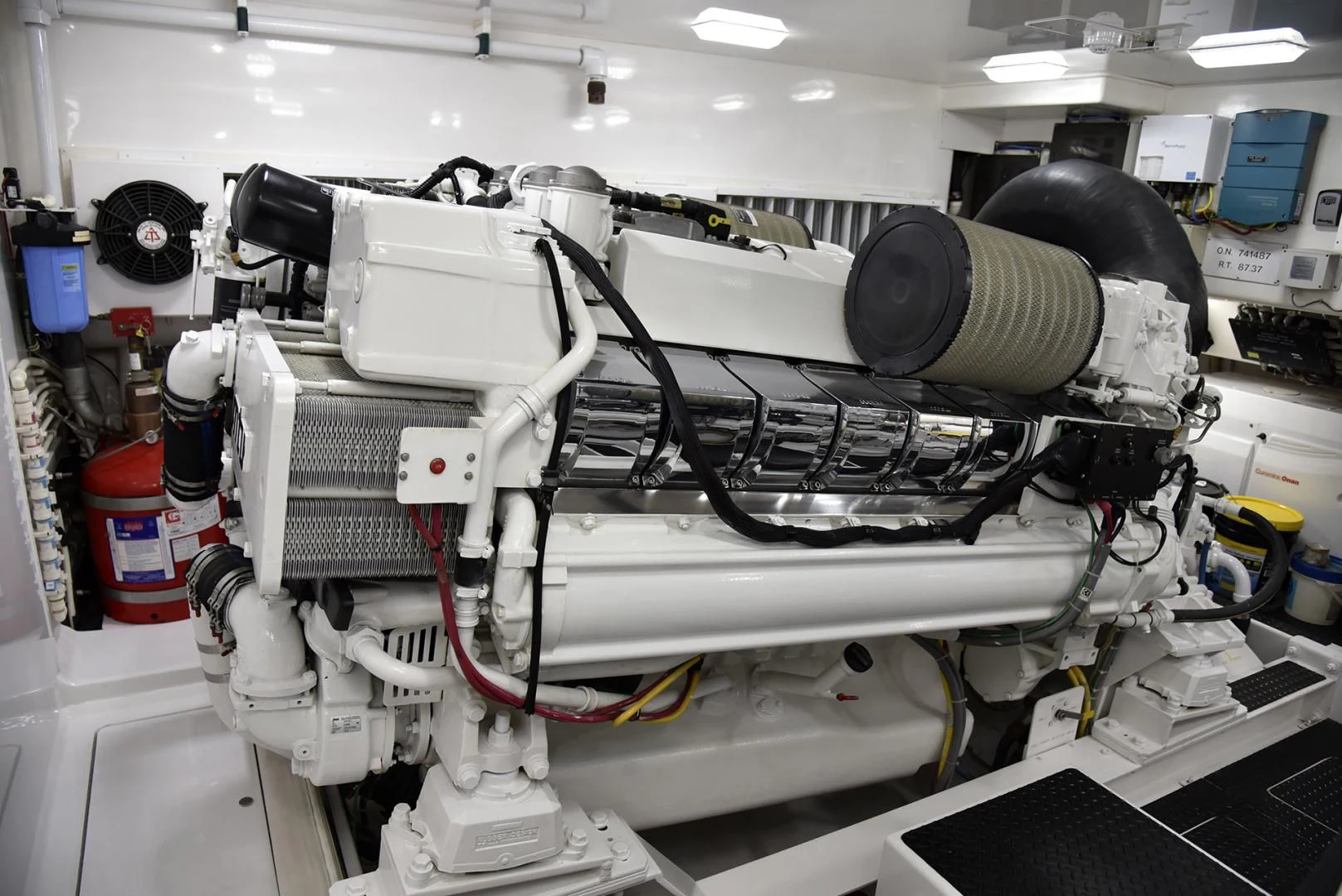 a machine with wires aboard SALTY K Yacht for Sale