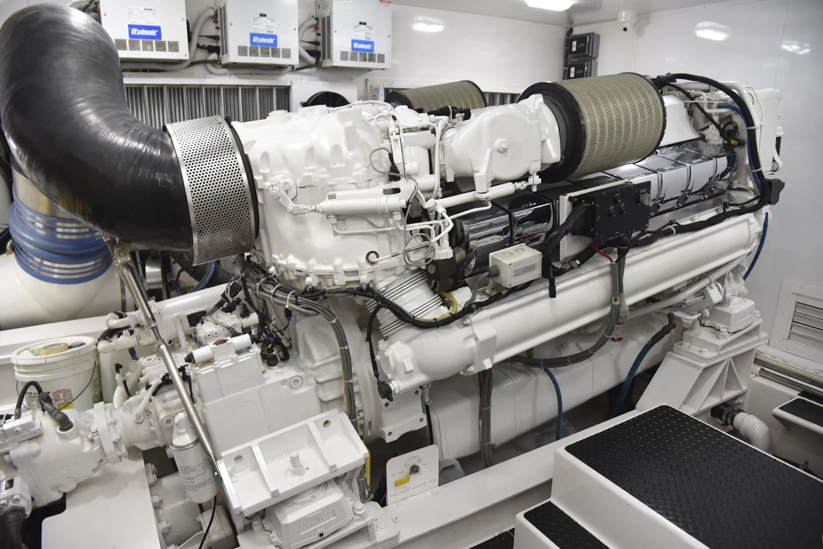 a machine with a large metal object aboard SALTY K Yacht for Sale