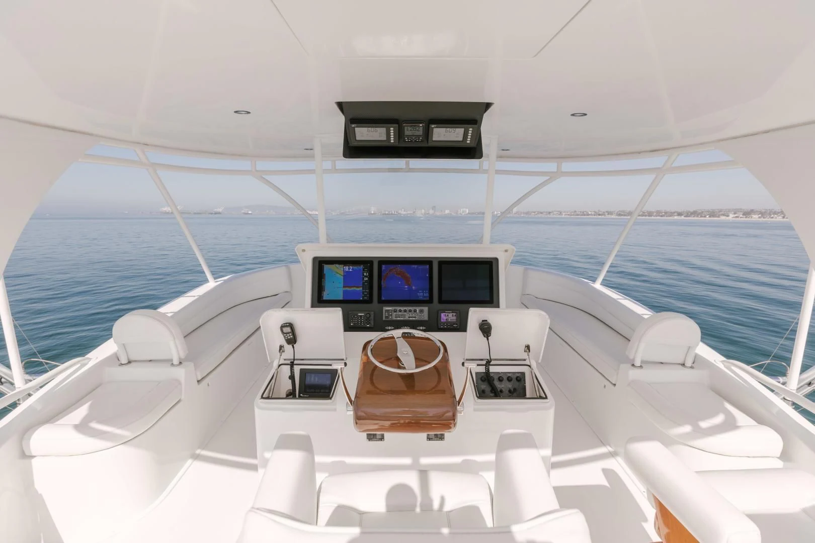 a boat with a computer on it aboard SALTY K Yacht for Sale