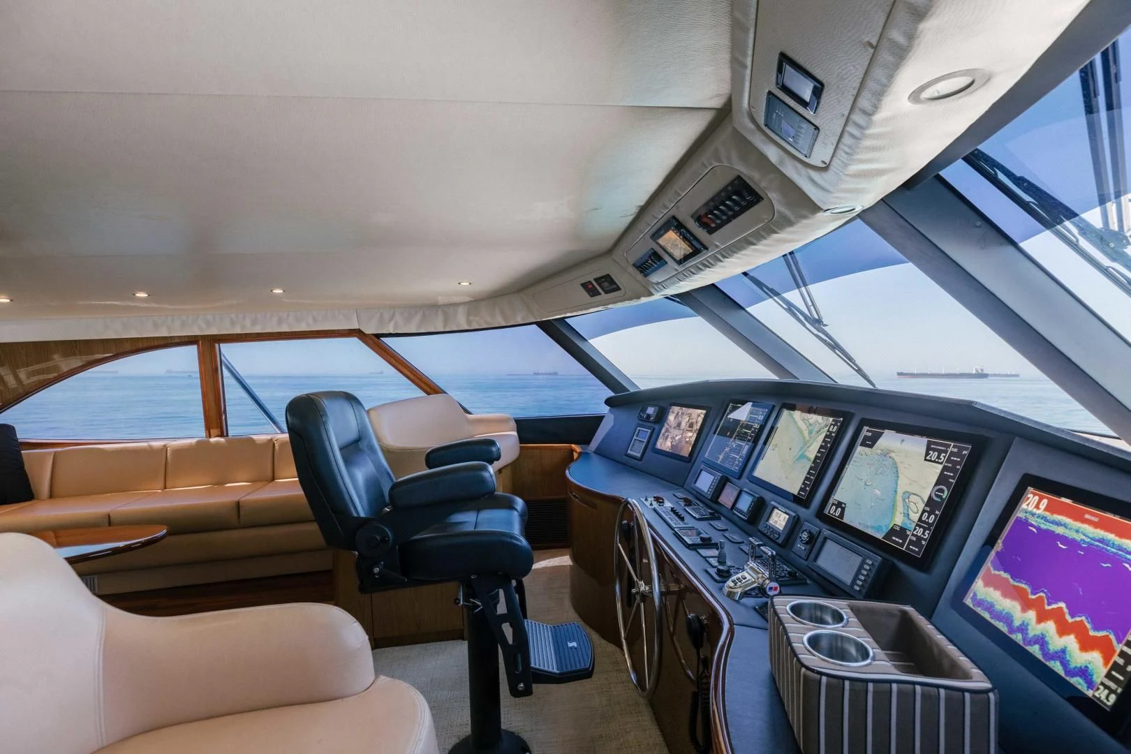 inside of a plane aboard SALTY K Yacht for Sale