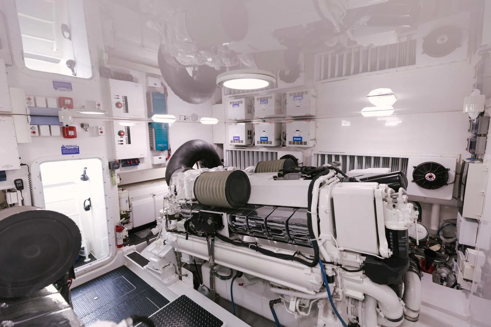 a room with a large group of machines aboard SALTY K Yacht for Sale