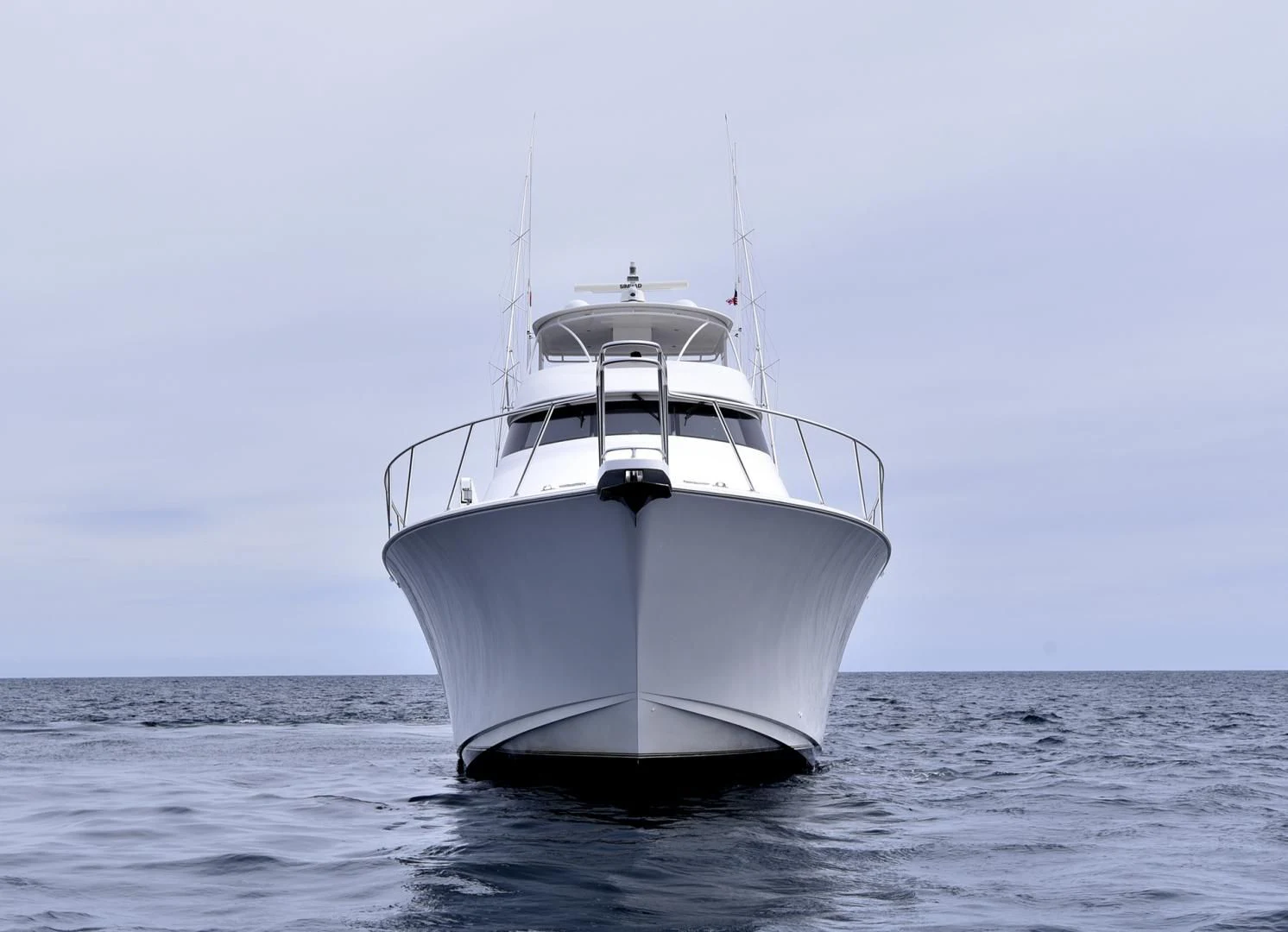 a white boat in the water aboard SALTY K Yacht for Sale