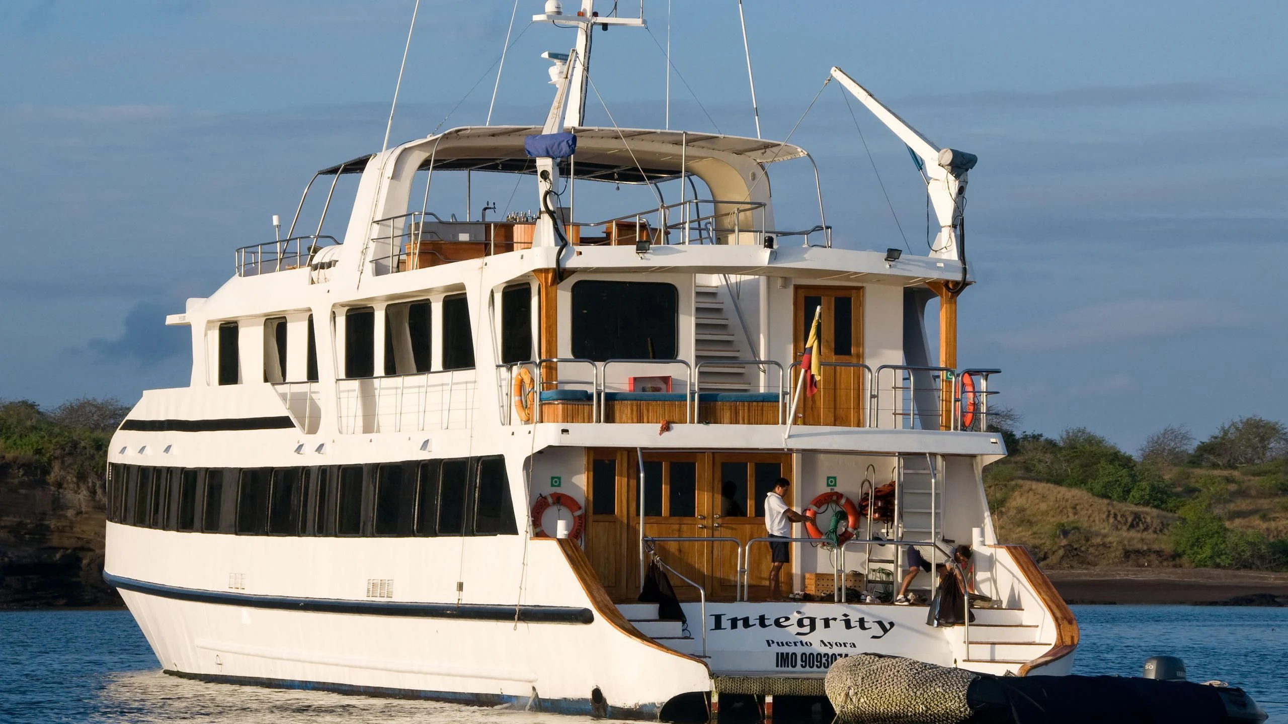 a boat on the water aboard INTEGRITY Yacht for Sale