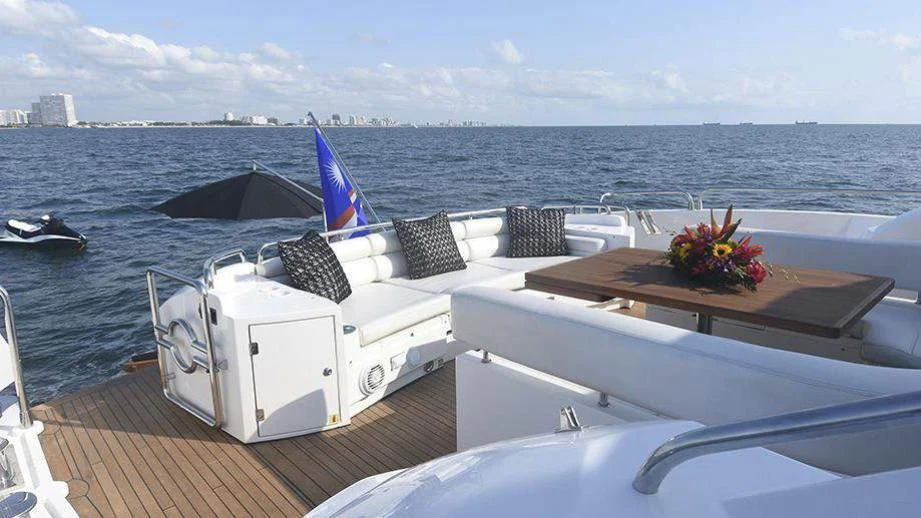 a boat on the water aboard SKY FALL Yacht for Sale