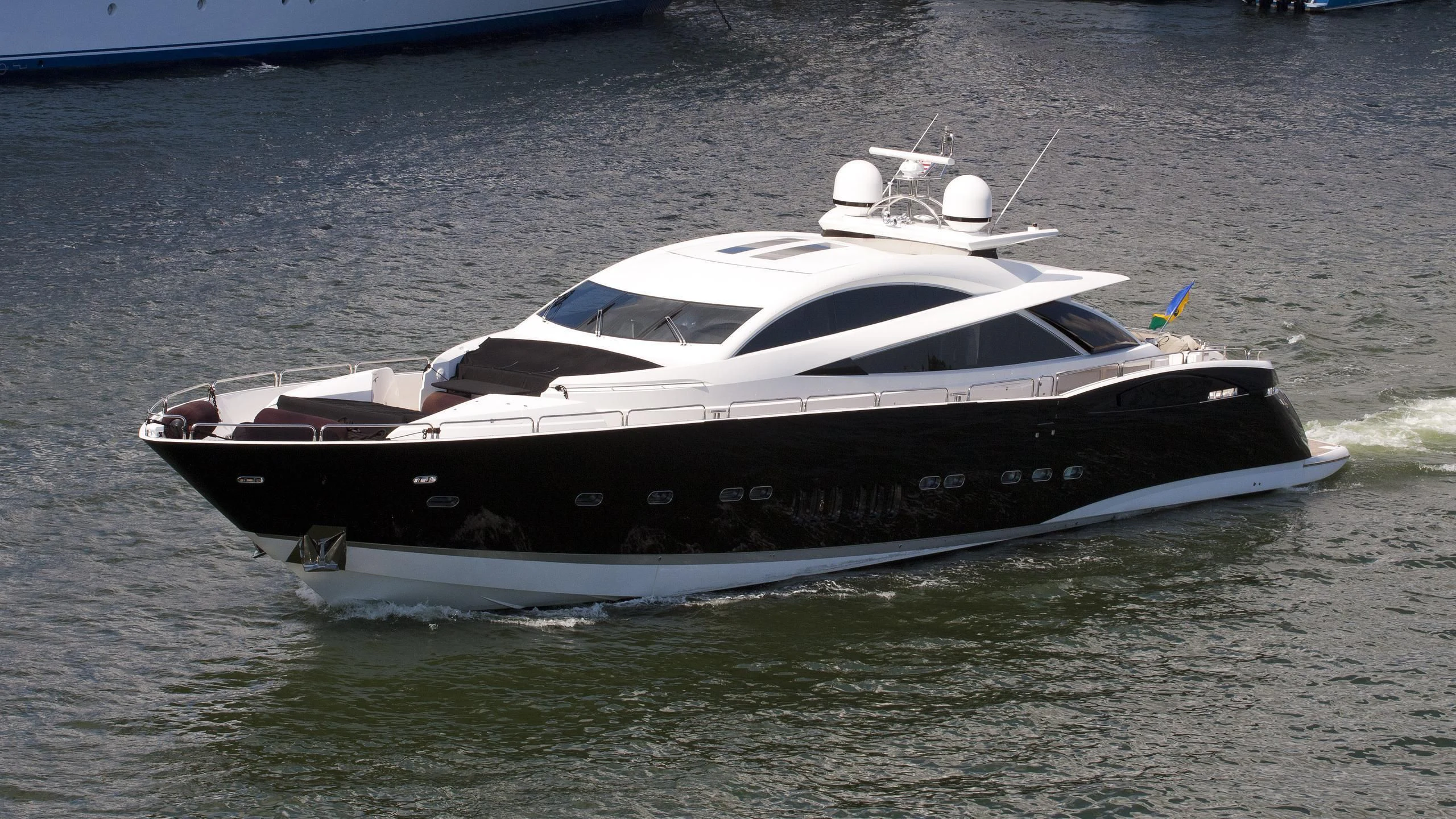 a boat on the water aboard SKY FALL Yacht for Sale
